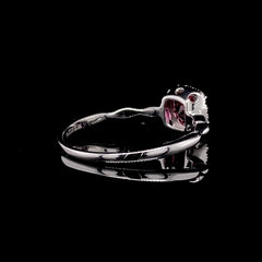 CLEARANCE BEST | #LoveLVNA Dainty Red Ruby Sapphire Gemstone Diamond Ring 14kt