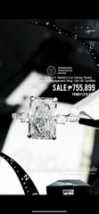 3.78cts J I1 Radiant Cut Diamond Engagement Ring 14kt IGI Certified | CLR