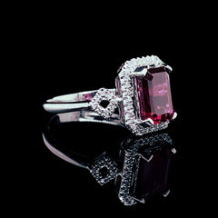 CLEARANCE BEST | Emerald Ruby Gemstones Diamond Ring 14kt