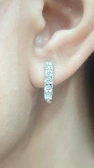 #ThePromise | Half Eternity Hoop Diamond Earrings 14kt
