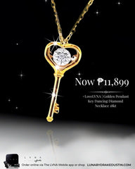 #LVNA2024 | Golden Pendant Key of Ivana Dancing Diamond Necklace 18kt (Preorder)