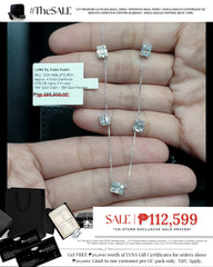 #LVNA2024 | 4.5cttw Emerald Baguette Invisible Setting Station Diamond Necklace 18kt