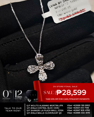 #LVNA2024 | Pear Baguette Floral Diamond Necklace 18kt