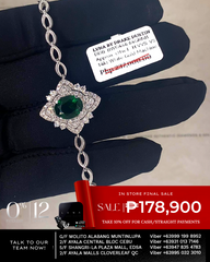 #LVNA2024 | LVNA Signatures Art Deco Style Colombian Emerald Gemstones Diamond Bracelet 18kt