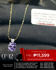 #LVNA2024 | Oval Amethyst Diamond Necklace in 16-18” 18kt