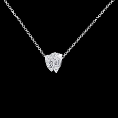#LVNA2024 | Pear Baguette Teardrop Deco Diamond Necklace 14kt