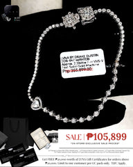 #LVNA2024 | 2.5cttw Bi Link Heart Round Eternity Tennis Diamond Bracelet 14kt 7”