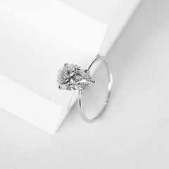 3.01ct Pear Brilliant Natural Diamond Engagement Ring 14kt | GIA Certified
