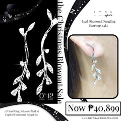 #LVNA2024 | Leaf Diamond Dangling Earrings 14kt