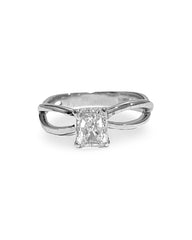 1.21ct J SI2 Radiant Cut Diamond Engagement Ring 14kt | GIA Certified