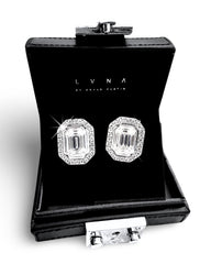 #LVNA2024 | 15carat Face Emerald Piecut Invisible Setting Diamond Earrings 18kt