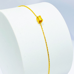 GLD | Golden Chain Rope Barrel Bracelet 18kt