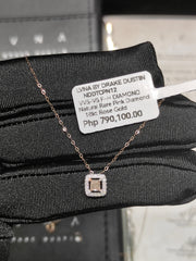 #LVNA2024 |  LVNA Signatures™️ Light Rare Pink Cushion Colored Diamond Necklace 18kt