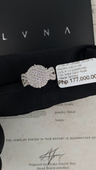 #LVNA2024 |  Large Classic Round Paved Cathedral Diamond Ring 14kt