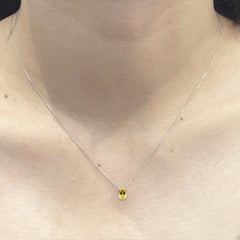 #LVNA2024 | Oval Citrine Gemstones Necklace in 18kt Yellow Gold Thick Foxtail Chain 18”