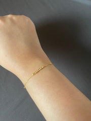 GLD | 18K Golden Dice Ball Bracelet