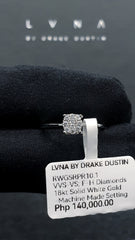 #LVNA礼品 |每日圆形订婚钻石戒指 14 克拉