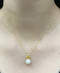 #LoveLVNA | Fine Pearl & Diamond Necklace 18kt 16-18”  #LoveLVNA
