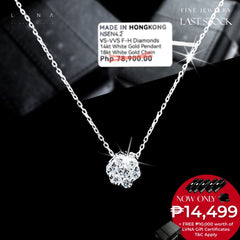 PRICEDROP! | Classic Round Floral Diamond Necklace 16-18" 18kt Chain
