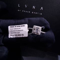 #LVNA선물 | 스퀘어 스플릿 섕크 다이아몬드 링 14kt