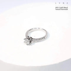 1.06cts E SI3 Round Brilliant Diamond Engagement Ring 18kt
