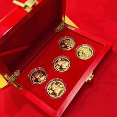 The Vault |  24kt Pure Gold Bar Coins in Luxury Wooden Box (999.9au)