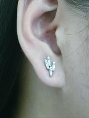 HKG | Baguette Diamond Earrings 18kt