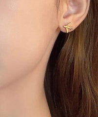 #GOLD2024 | 18K Golden Airplane Stud Earrings