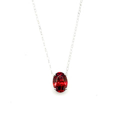 #LVNA2024 | Oval Ruby Fine Diamond Necklace in 16-18” 18kt