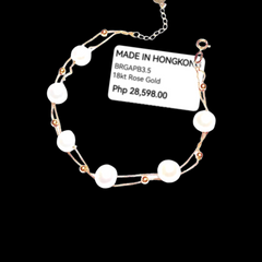 GLD | 18K Rose Double Layer Pearl Bracelet