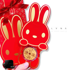 #24KTLVNA GLD VIP | 24kt 纯金旋转硬币 (999.9au) Lucky Bunny Ampao