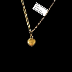 GLD | 18K Golden Heart Paperclip Chain Bracelet
