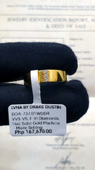 #LVNA2024 |  Men’s Golden Trinity Diamond Wedding Ring Band 14kt
