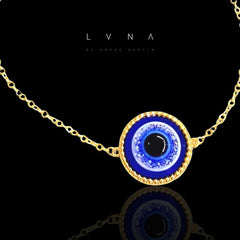 The Vault | Blue Evil Eye Diamond Bracelet 18kt