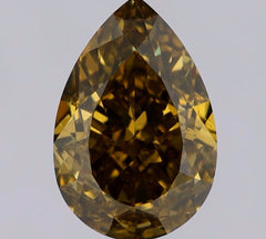 GIA 1.52ct Natural Fancy Dark Green Pear Cut Loose Diamond