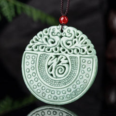 #LoveIVANA | THE VAULT | Genuine Natural Circular Hand Carved Jadeite Necklace