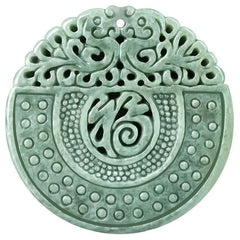 #LoveIVANA | THE VAULT | Genuine Natural Circular Hand Carved Jadeite Necklace