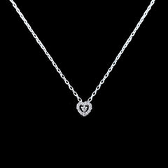 #LVNA2024 | Dainty Heart Diamond Necklace 18” 18kt