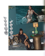 LVNA Signatures “Le Brilyo Royale Magnifique” Blue Topaz Diamond Bangle