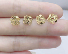 GLD | 18K Knot Stud Earrings