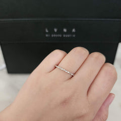 #ThePromise | #LoveLVNA | Half Eternity Baguette Stack Diamond Ring 18kt
