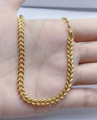 GLD | 18K Golden Chunky Feather Bracelet