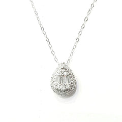#LVNA2024 | Pear Paved Diamond Necklace 14kt