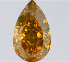 GIA 1.03ct Natural Fancy Orange Pear Cut Loose Diamond