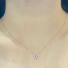 #LVNA2024 |  LVNA Signatures™️ Light Pink Cushion Colored Diamond Necklace 18kt