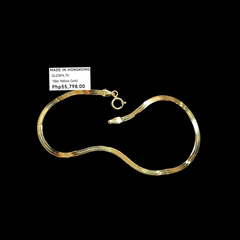 GLD | 18K Golden Flat Chain Bracelet