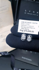 #LoveIVANA | 1.28cts HJ VVS-VS Pear Brilliant Solitaire Stud Diamond Earrings 14kt #LoveLVNA