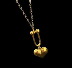 GLD | 18K Golden Heart Hardwear Necklace