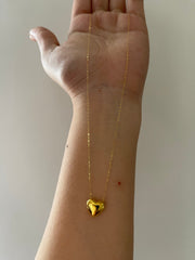 GLD | 18K Golden Heart Necklace 18”