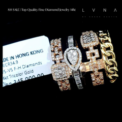 #LVNA2024 | Multi-Tone Emerald Statement Diamond Ring 14kt